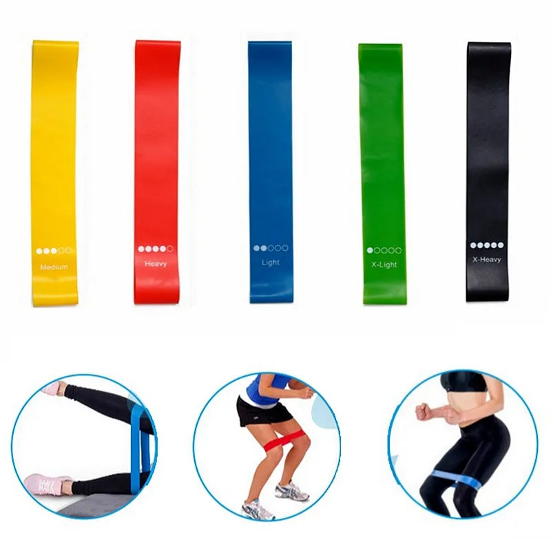 5Pcs/Set Yoga Resistance Rubber Bands