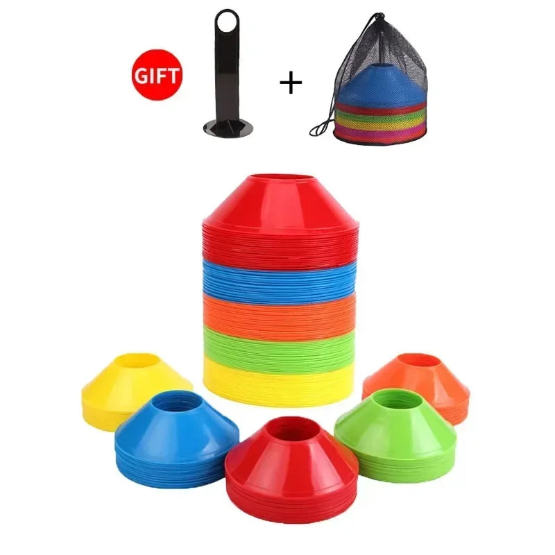 10Pcs Soccer Cones Disc Football Training